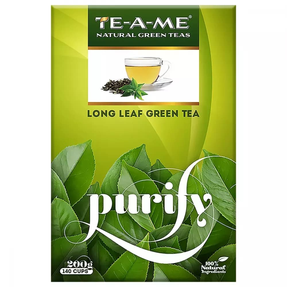 TE-A-ME Purify Long Leaf Green Tea 200 g Main Image