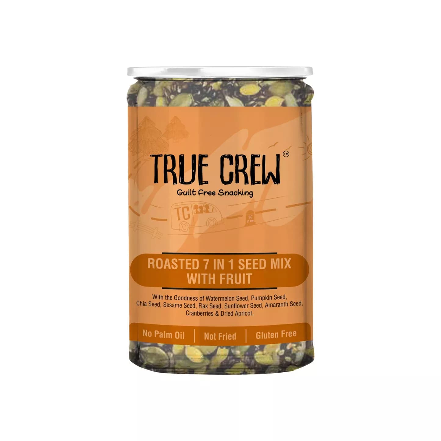 True Crew Roasted 7 In 1 Seed Mix with Fruit 200 g Main Image