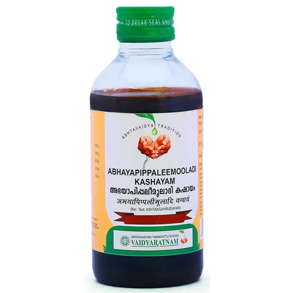 Vaidyaratnam Abhayapippaleemooladi Kashayam 200 ml Main Image