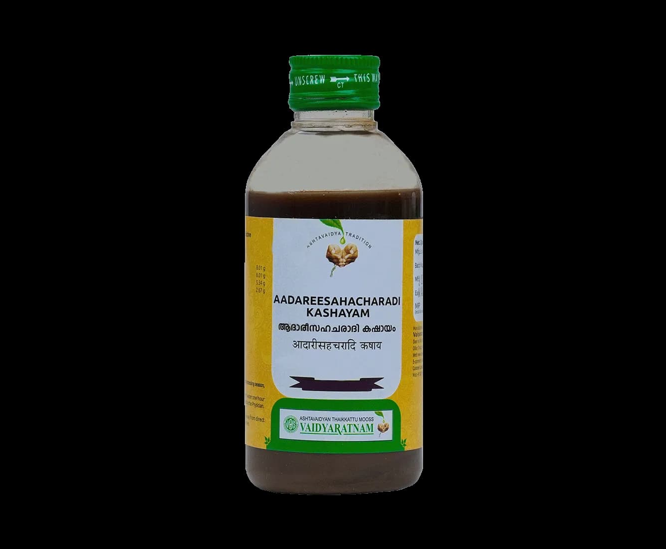 Vaidyaratnam adarisahacharadi kashayam 200 ml shopindianproductsa