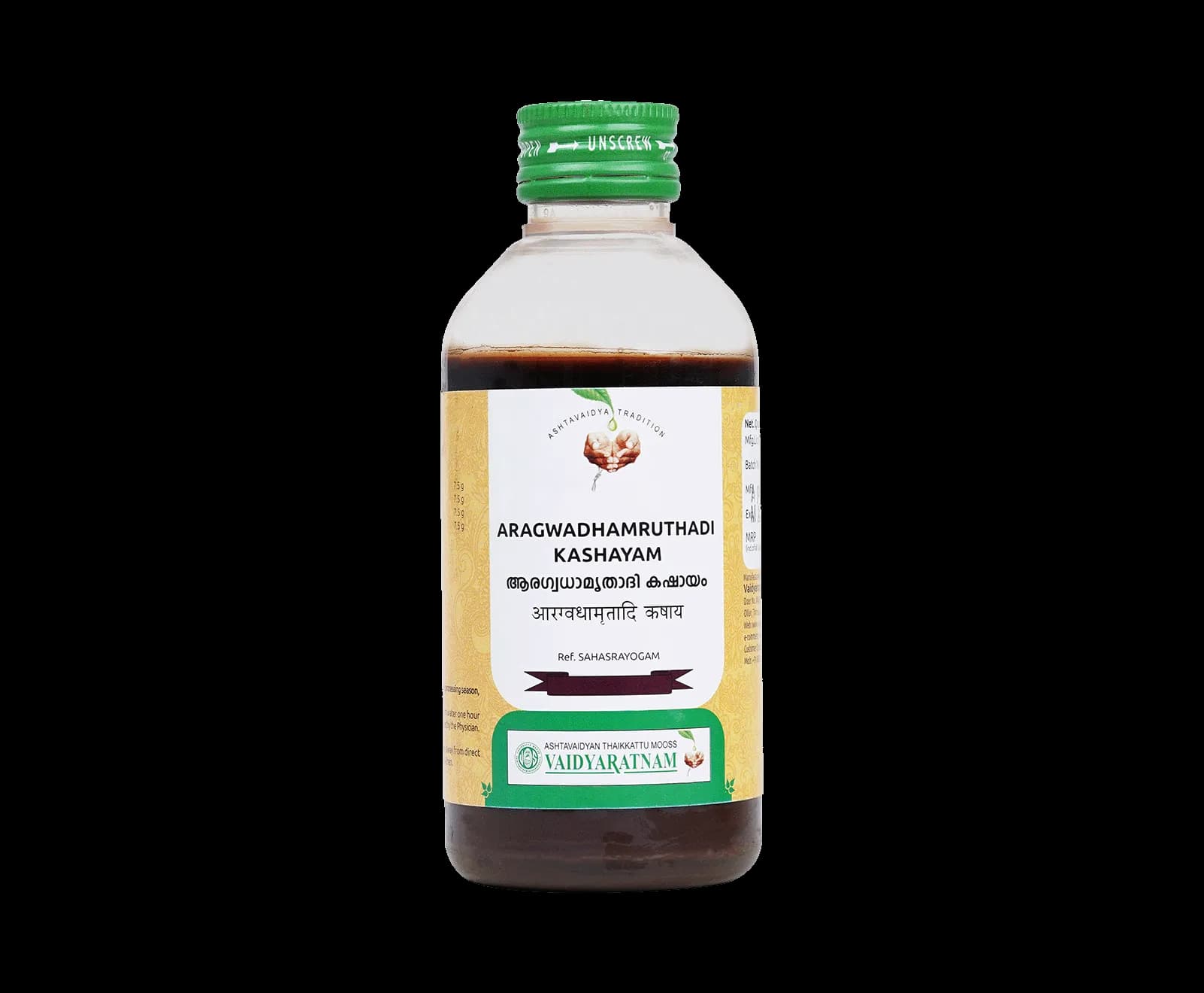 Vaidyaratnam aragwadhamrithadi kwatham 200 ml shopindianproductsa