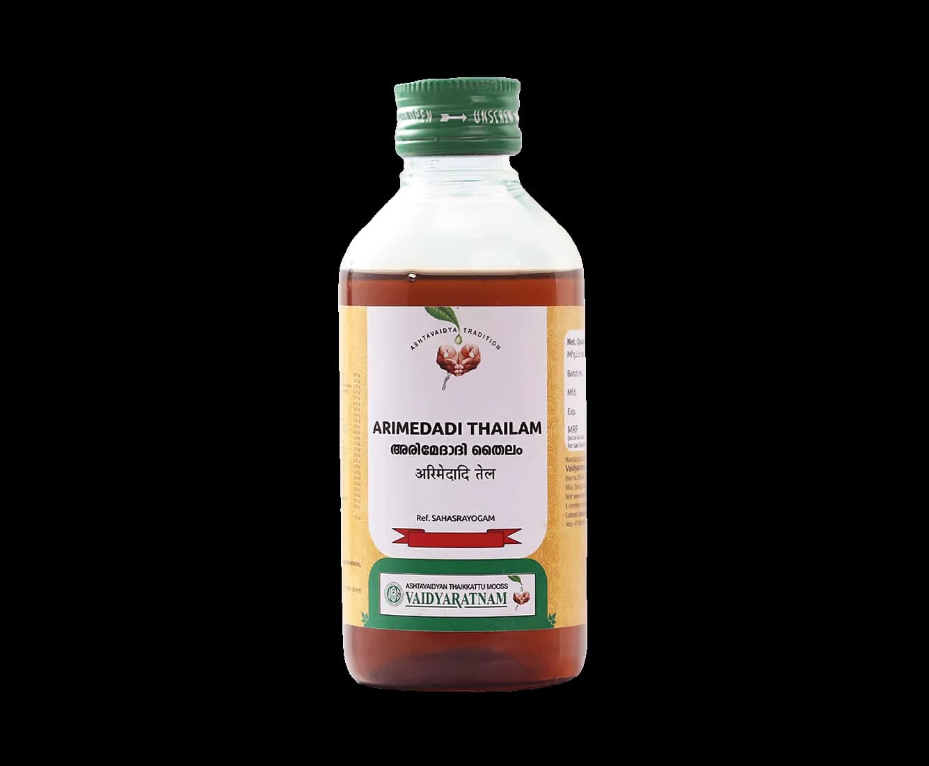 Vaidyaratnam arimedadi thailam 200 ml shopindianproductsa