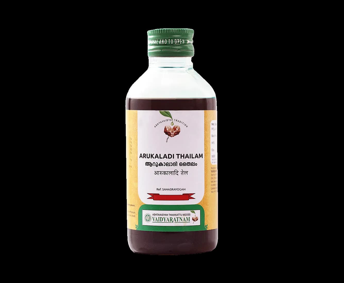 Vaidyaratnam arukaladi thailam 200 ml shopindianproductsa