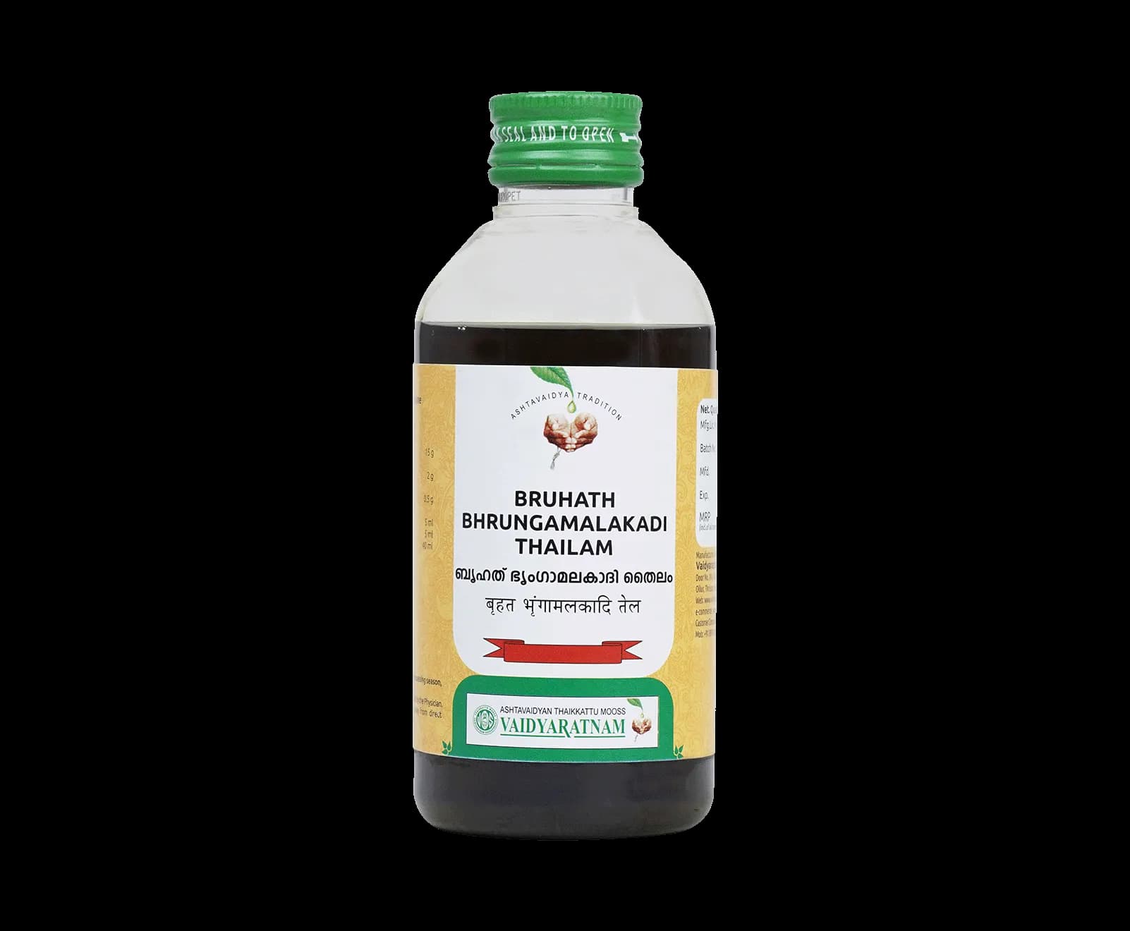 Vaidyaratnam brihath bhringamalakadi thailam 200 ml shopindianproductsa