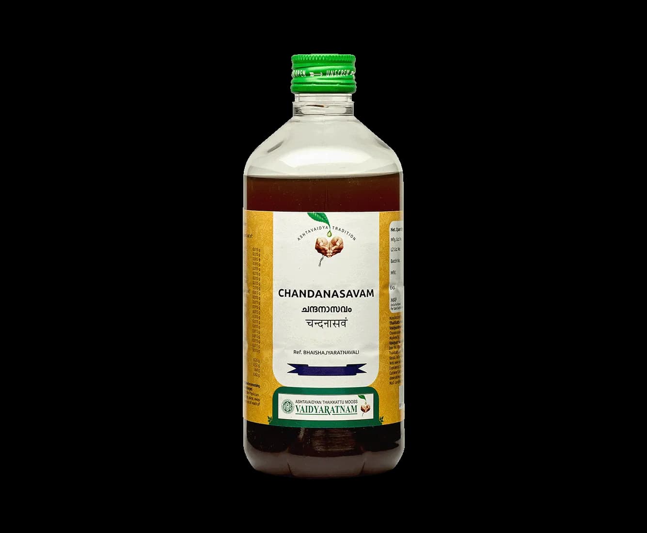 Vaidyaratnam chandanasavam 450 ml shopindianproductsa