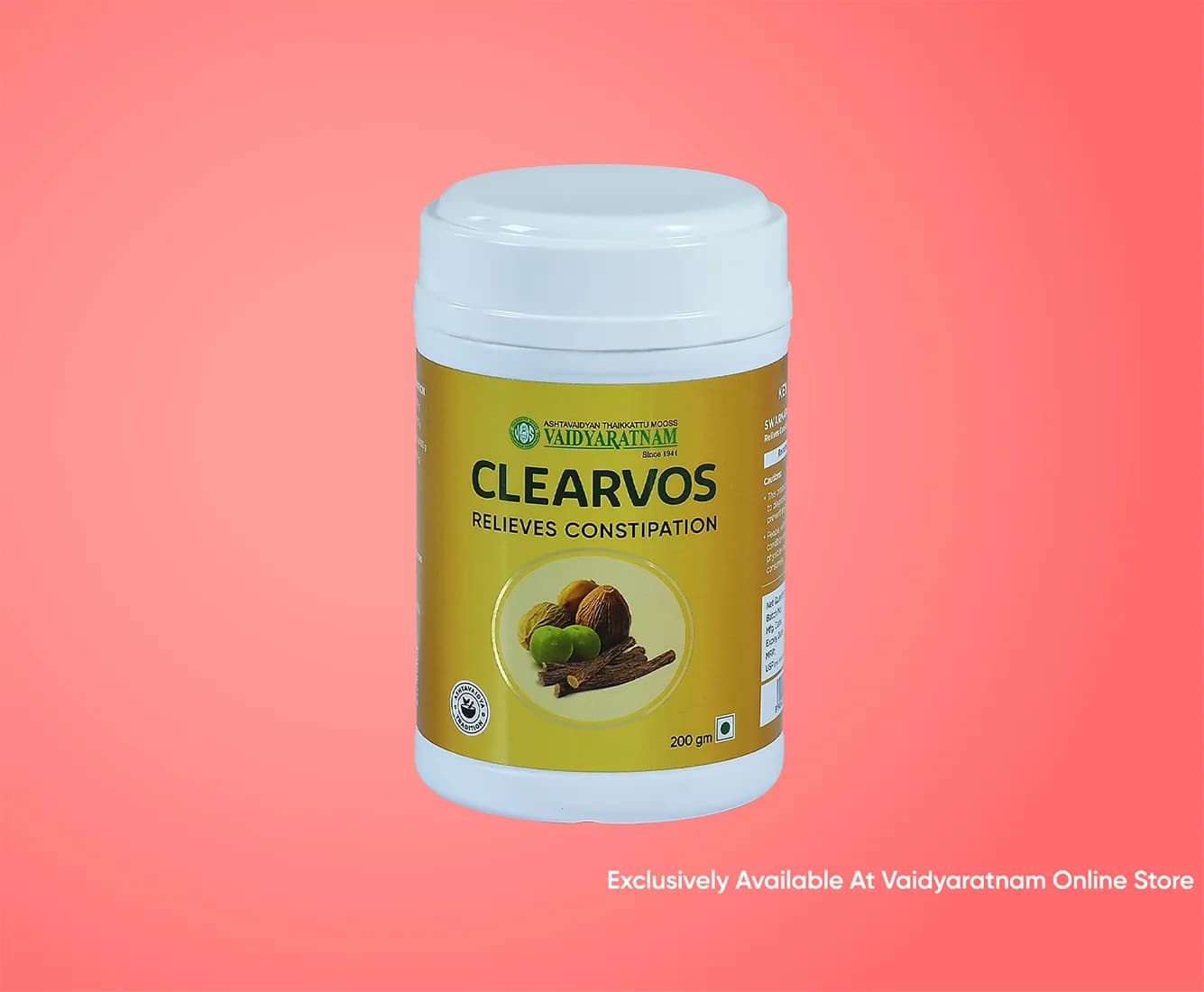 Vaidyaratnam clearvos 200 g shopindianproductsa