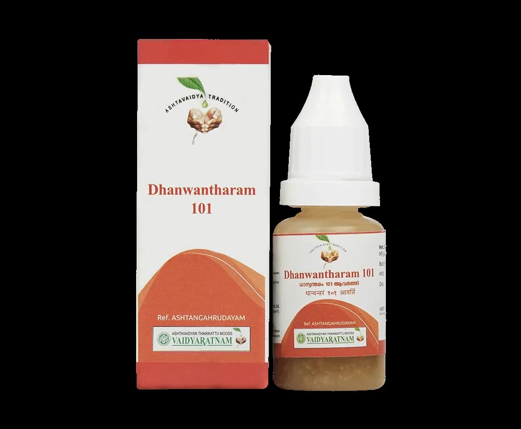 Vaidyaratnam dhanwantharam 101 aavarthi 10 ml shopindianproductsa