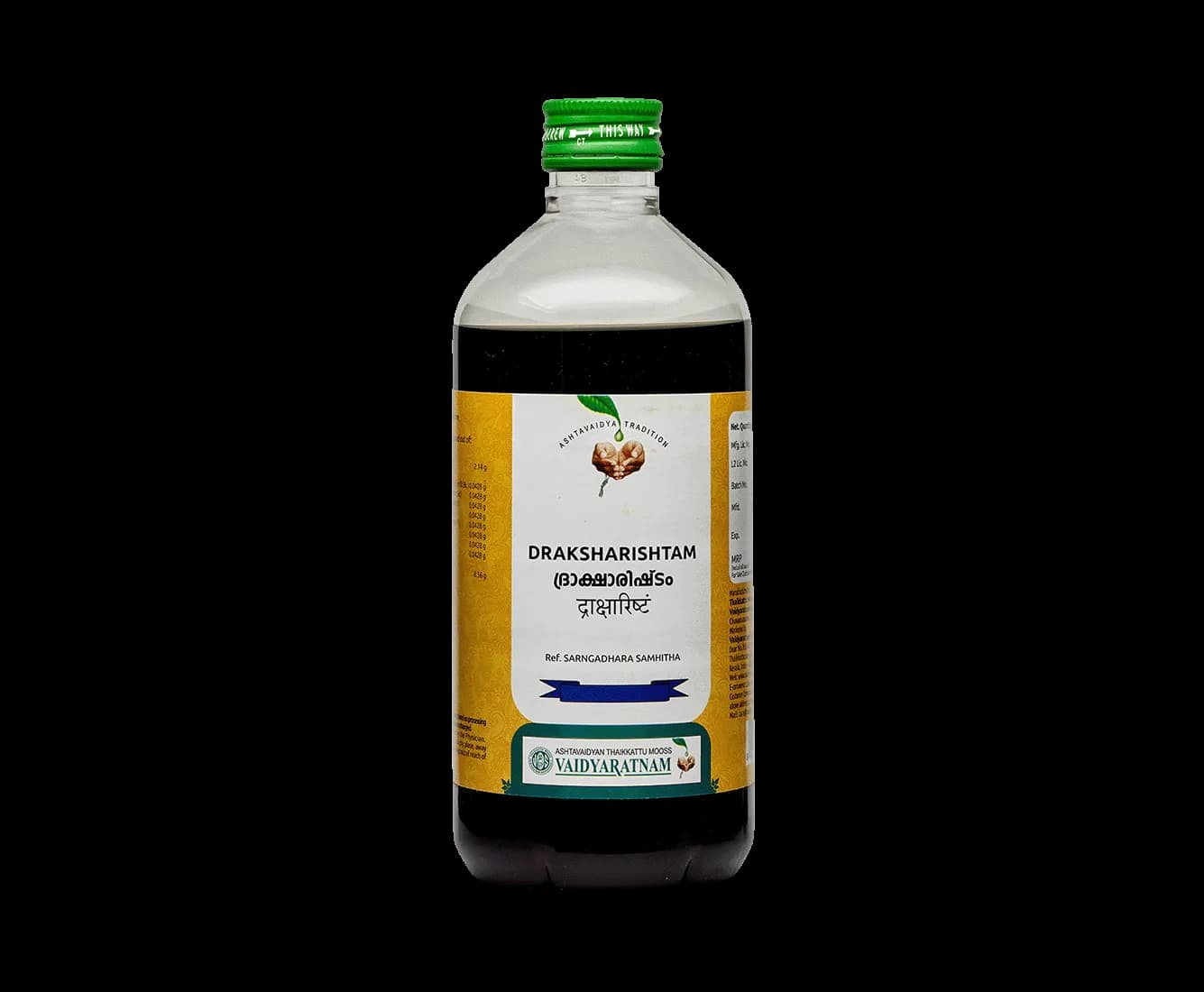 Vaidyaratnam draksharishtam 450 ml shopindianproductsa