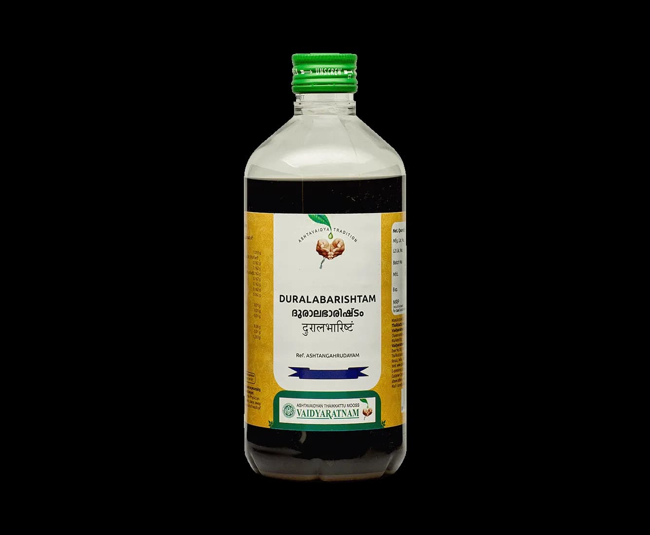 Vaidyaratnam duralabharishtam 450 ml shopindianproductsa