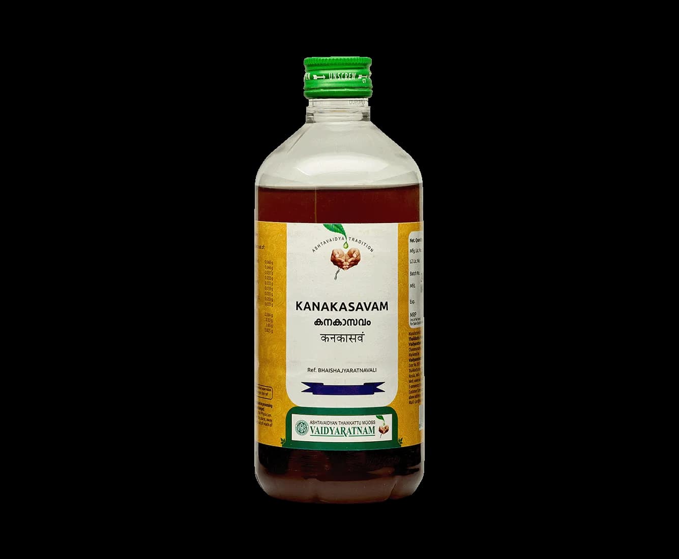 Vaidyaratnam kanakasavam 450 ml shopindianproductsa