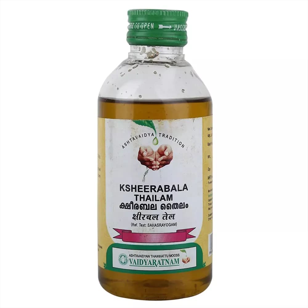 Vaidyaratnam Ksheerabala Thailam 200 ml Main Image