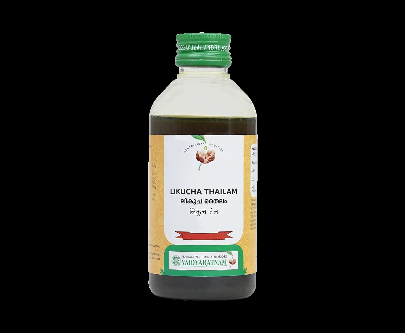 Vaidyaratnam likucha thailam 200 ml shopindianproductsa