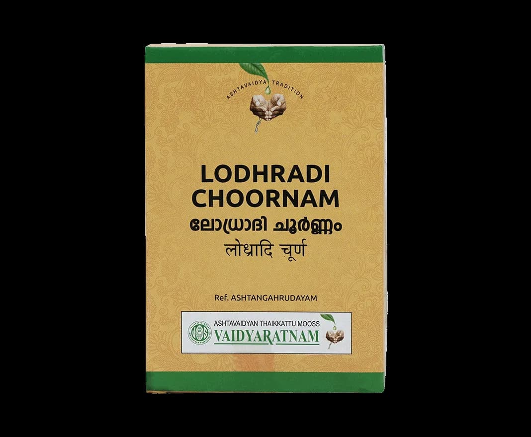 Vaidyaratnam lodradi choornam 50 g shopindianproductsa