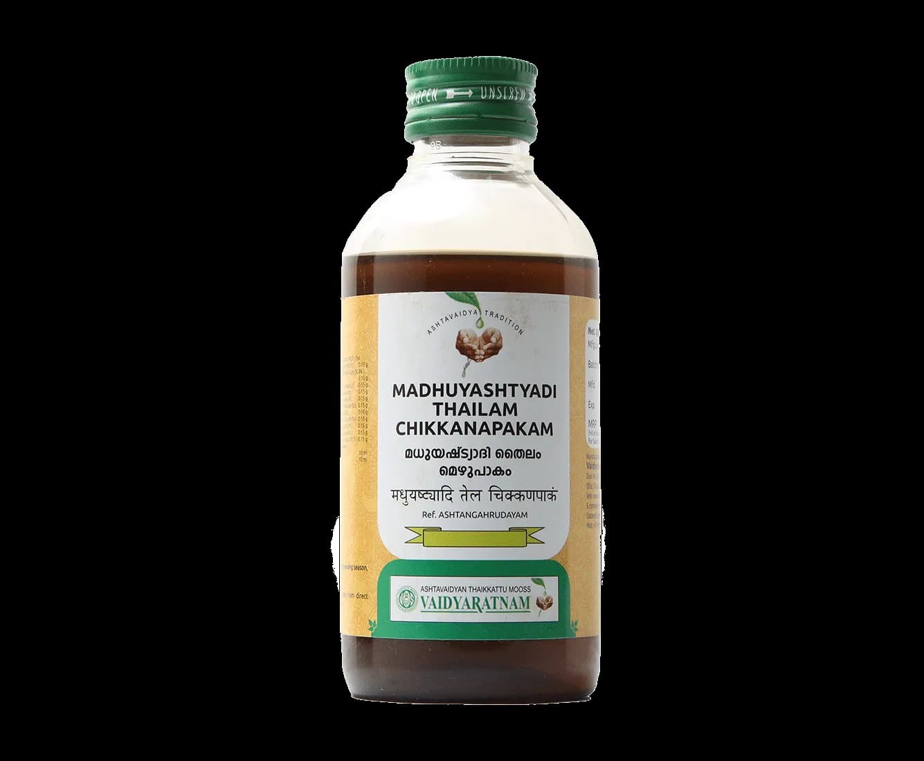 Vaidyaratnam madhuyashtyadi thailam chikkanapakam 200 ml shopindianproductsa