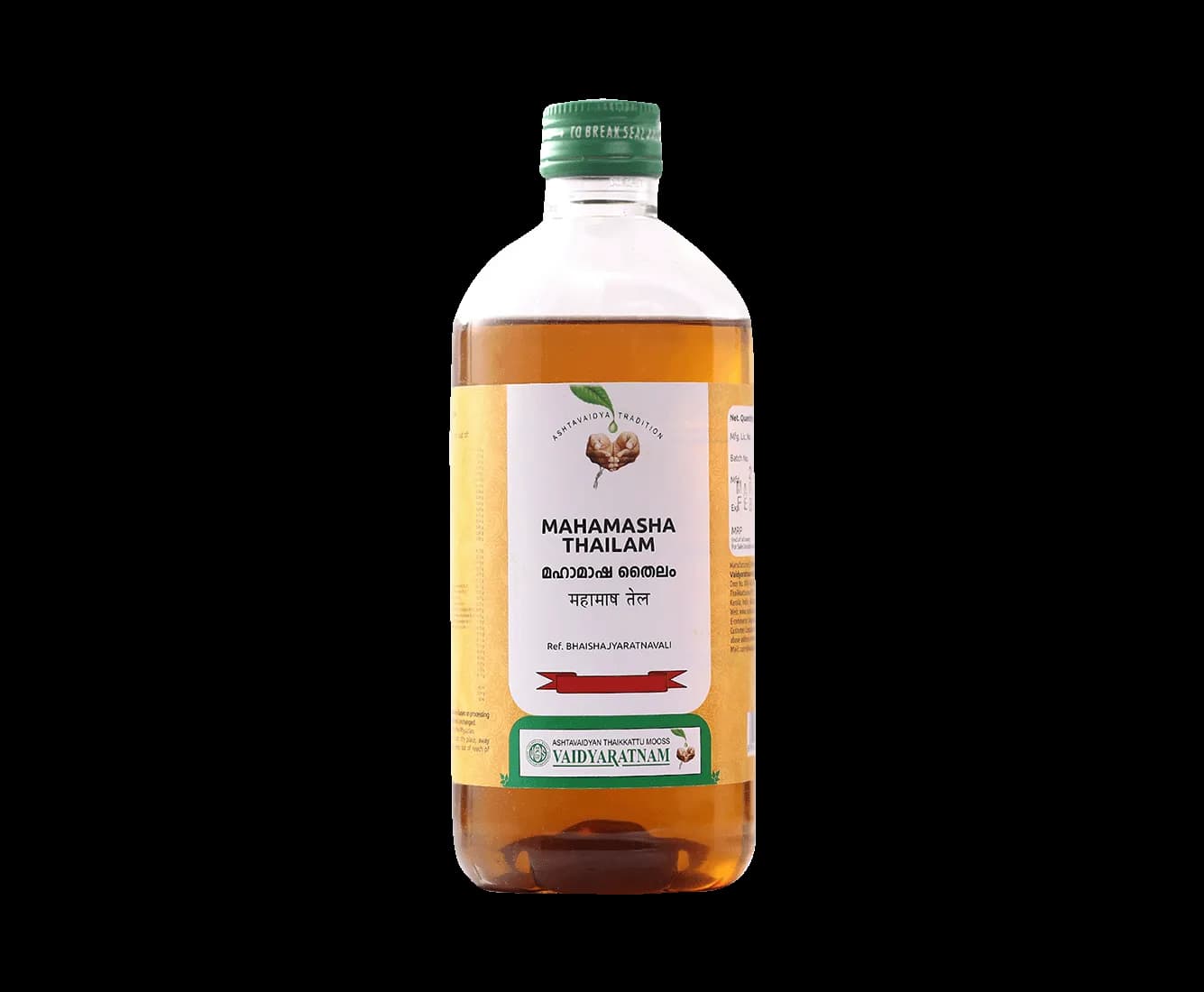 Vaidyaratnam mahamasha thailam 450 ml shopindianproductsa