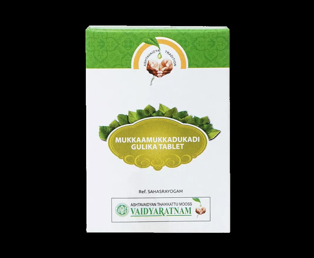Vaidyaratnam mukkaamukkadukadi gulika tablet 100 tablets shopindianproductsa