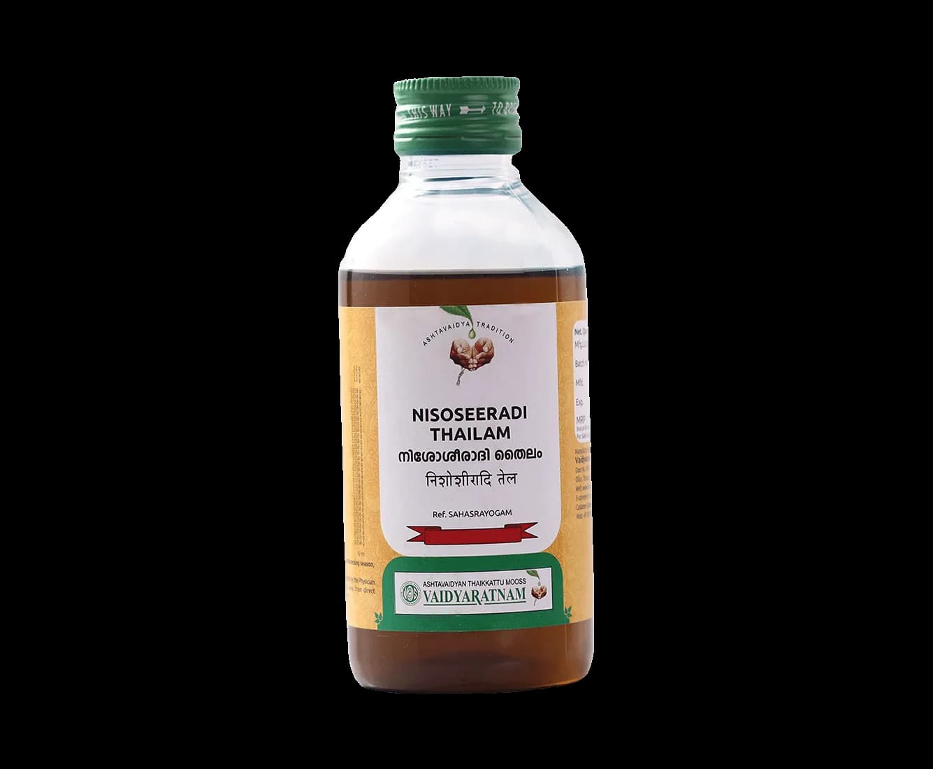 Vaidyaratnam nisoseeradi thailam 200 ml shopindianproductsa