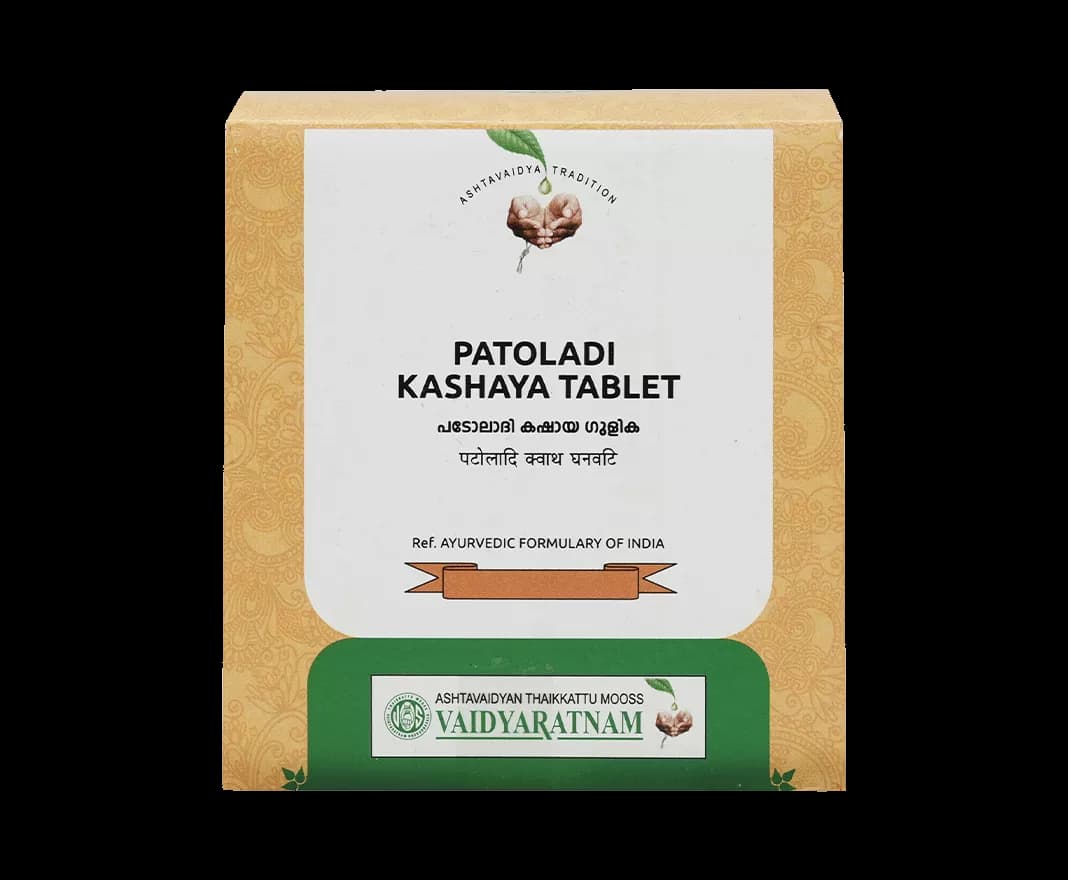 Vaidyaratnam Patoladi Kashaya Gulika Tablet 100 Tablets Main Image