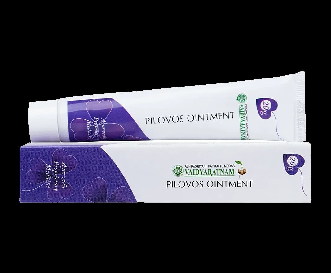 Vaidyaratnam pilovos ointment 20 g shopindianproductsa