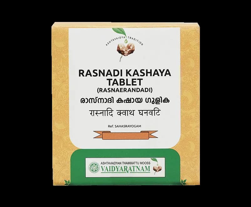 Vaidyaratnam rasnadi kashaya gulika 100 tablets shopindianproductsa