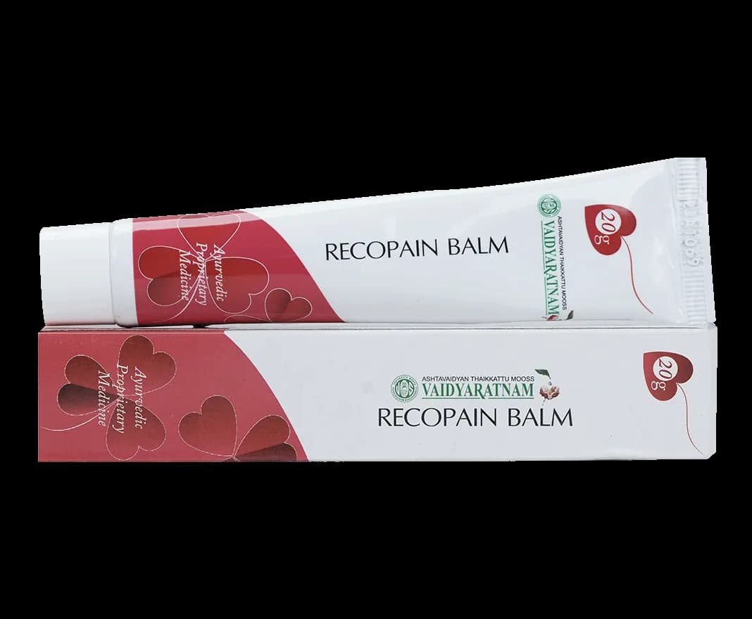 Vaidyaratnam recopain balm 20 g shopindianproductsa