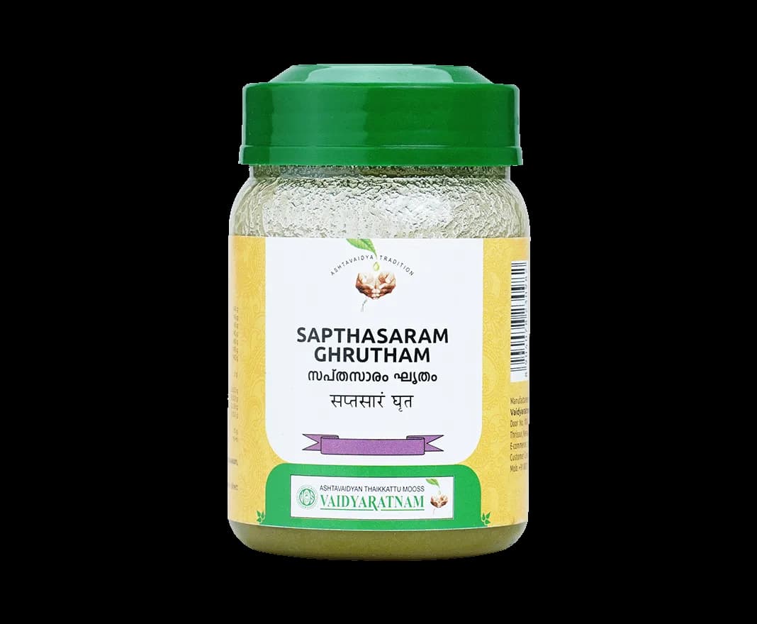Vaidyaratnam sapthasaram ghrutham 150 g shopindianproductsa