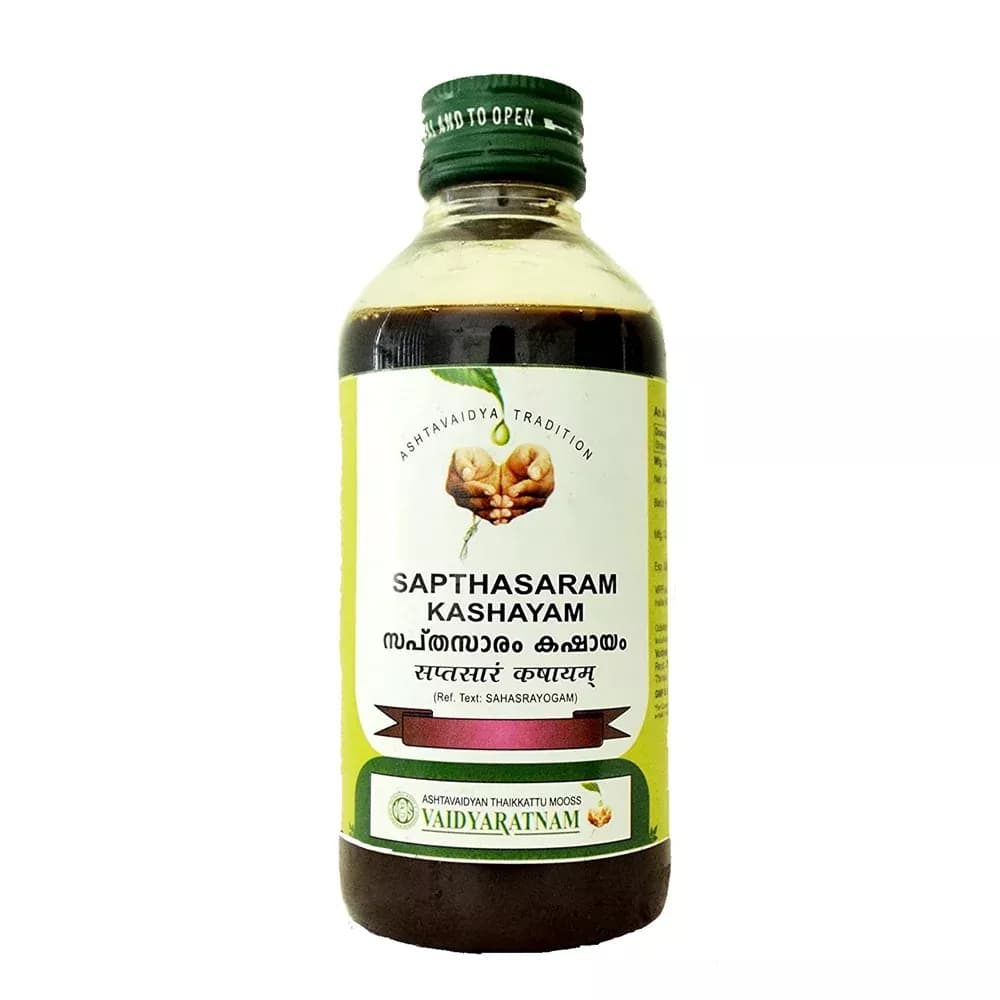 Vaidyaratnam Sapthasaram Kashayam 200 ml Main Image