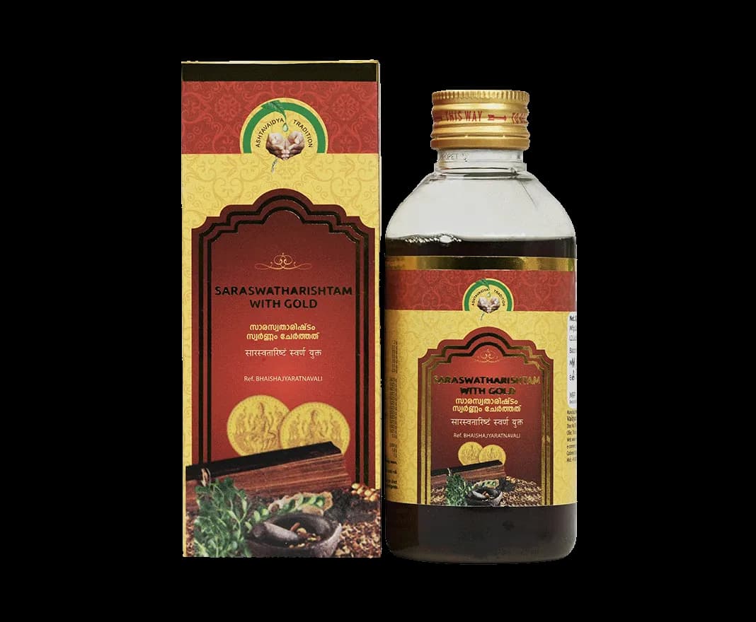 Vaidyaratnam saraswatharishtam 100 ml shopindianproductsa