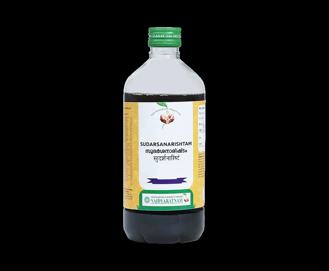 Vaidyaratnam sudarshanarishtam 450 ml shopindianproductsa