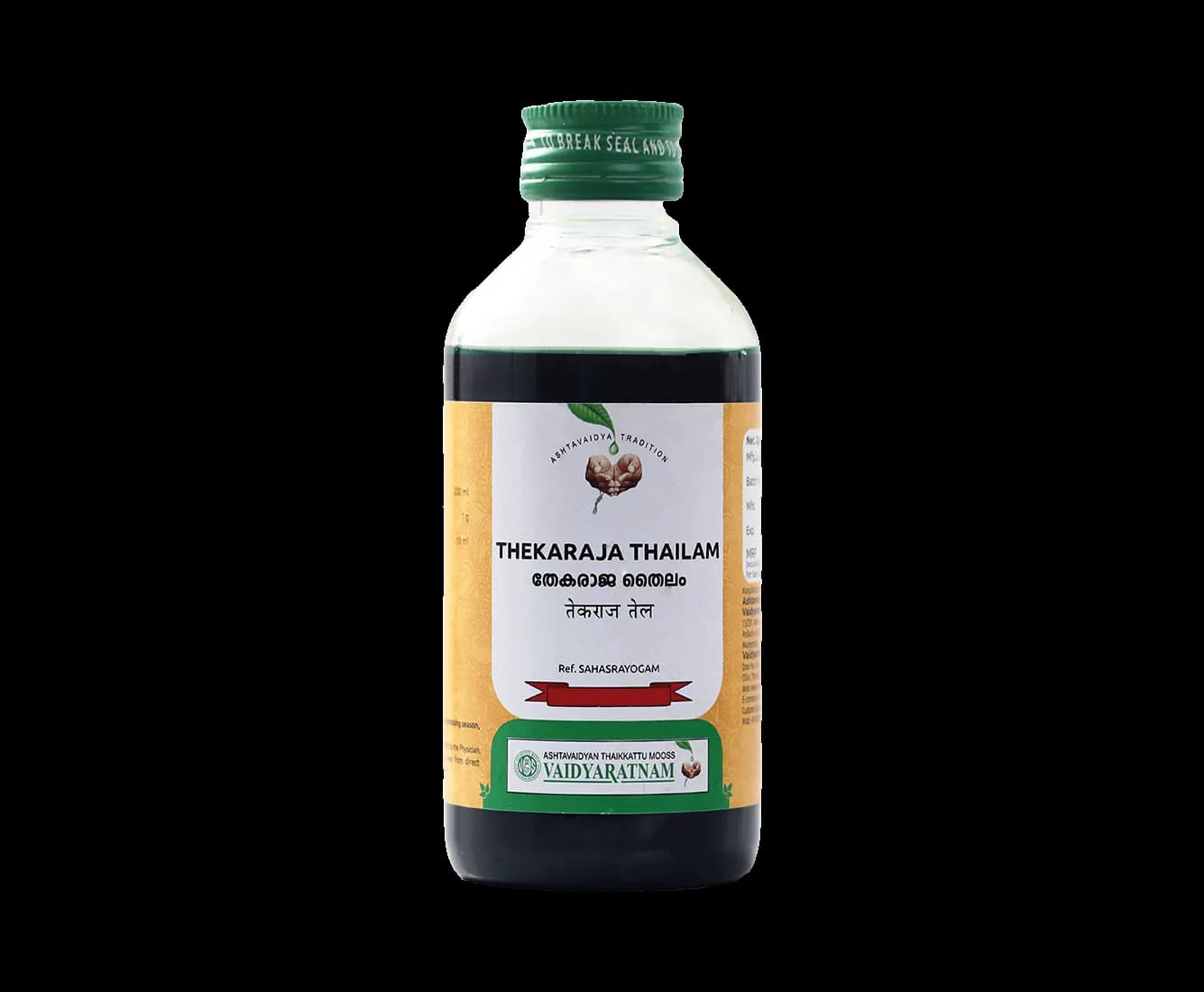 Vaidyaratnam thekaraja thailam 200 ml shopindianproductsa