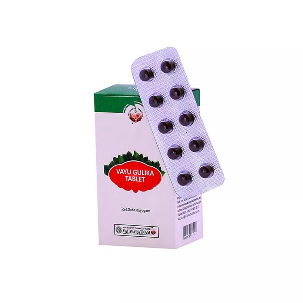 Vaidyaratnam Vayu Gulika Tablets 100 Tablets Main Image