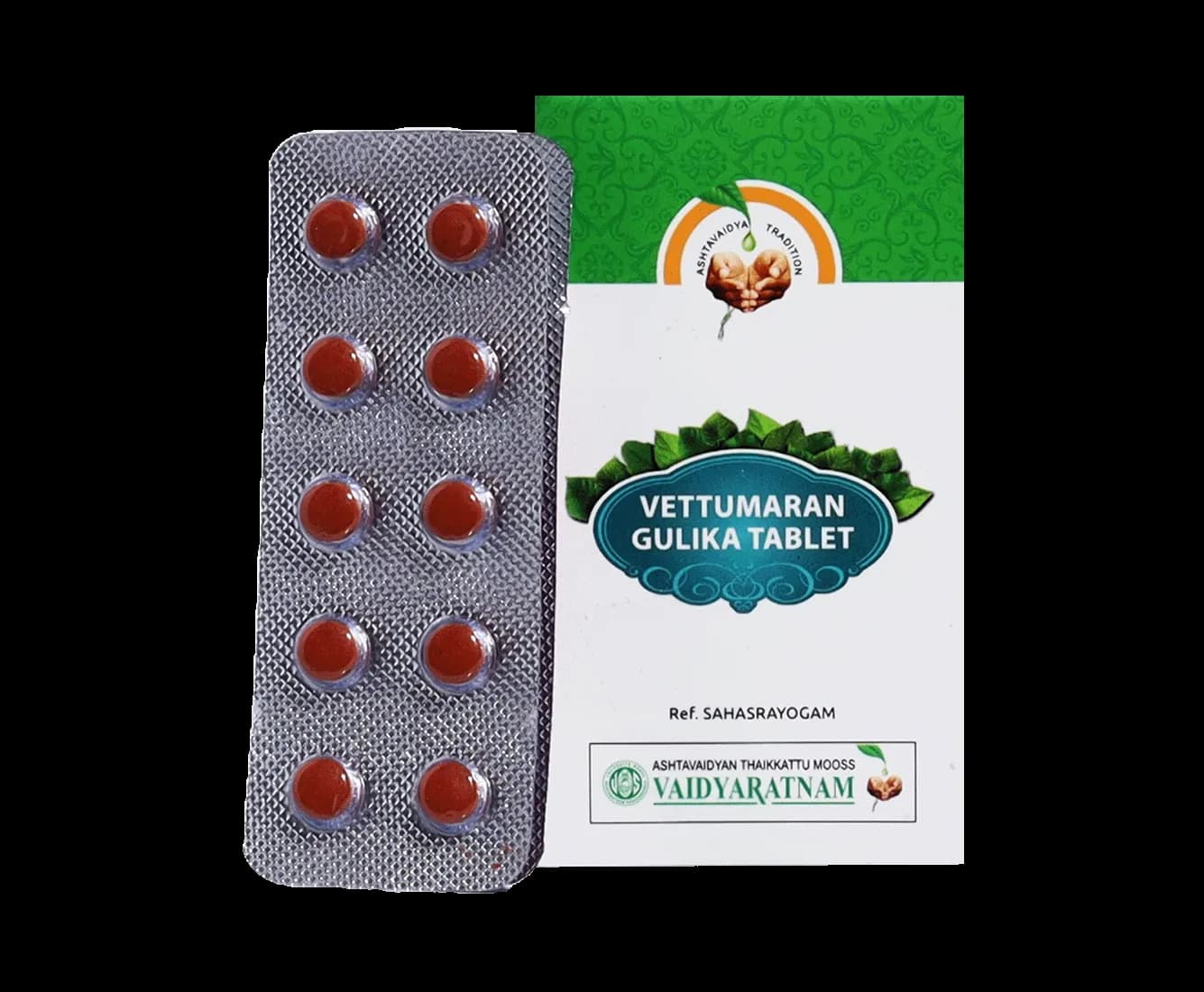 Vaidyaratnam vettumaran gulika tablet 100 tablets shopindianproductsa