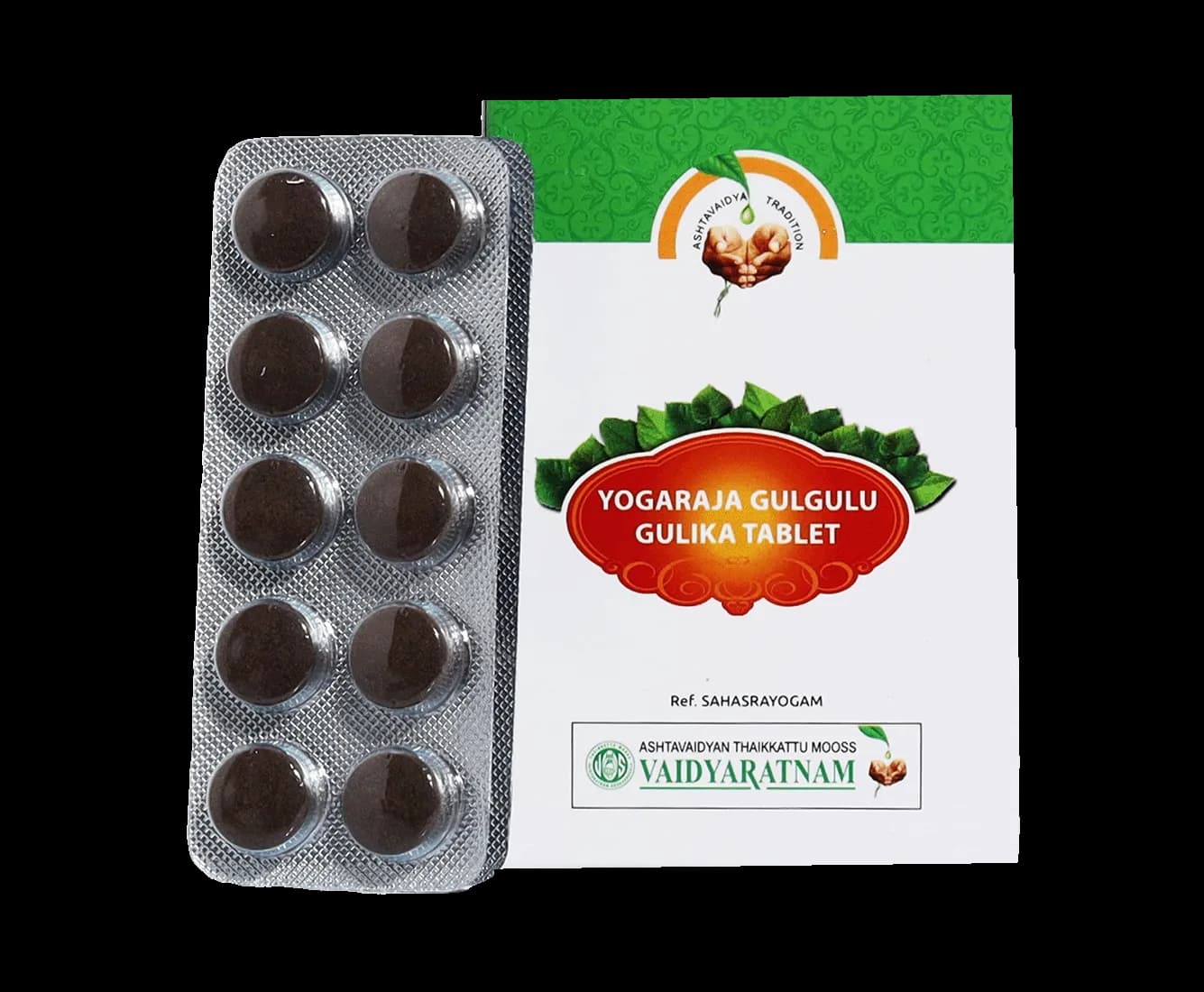 Vaidyaratnam yogarajaguggulu gulika tablet 100 tablets shopindianproductsa
