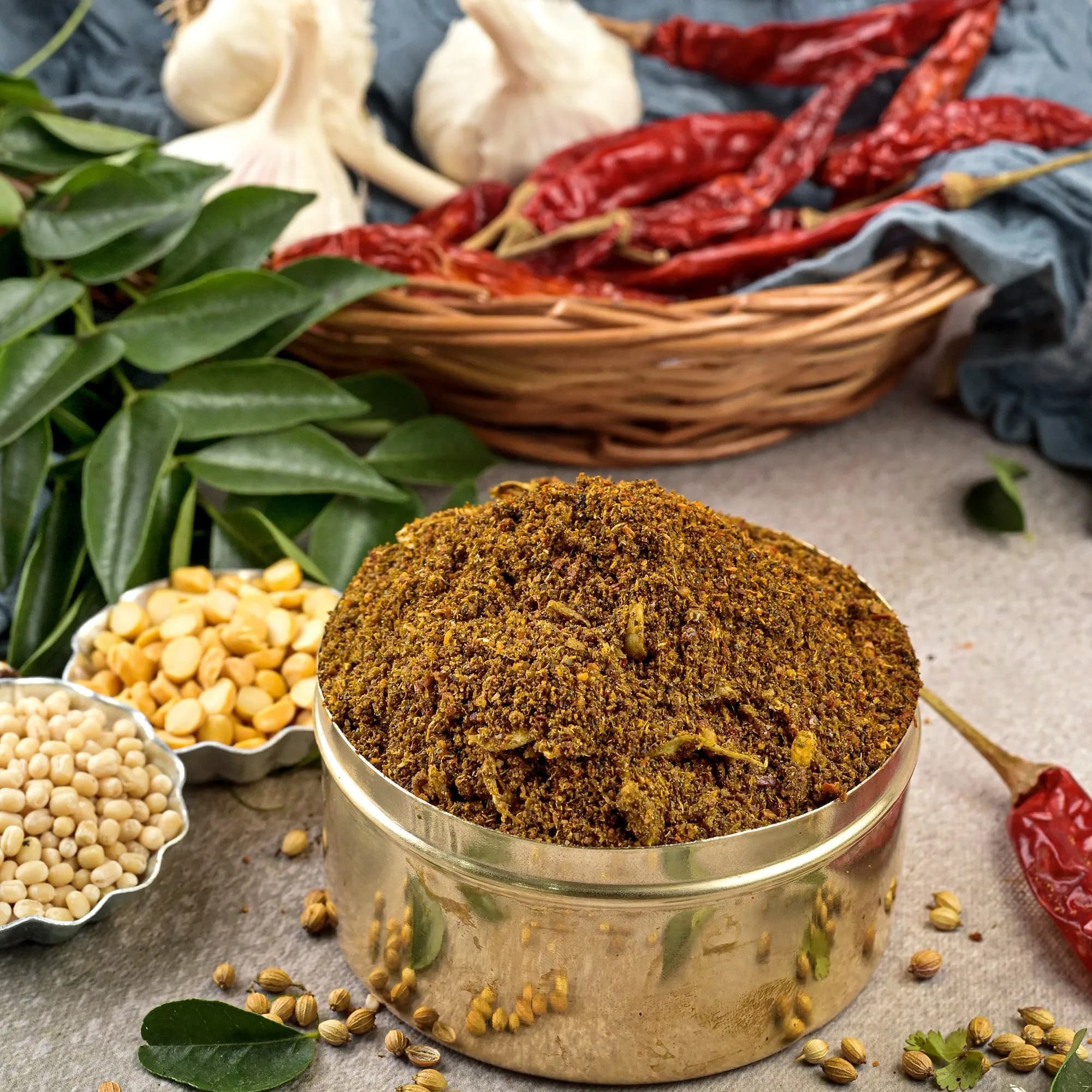 Vellanki Foods Karivepaku Karam Podi Curry Leaves Powder 250 G ShopIndianProductsa
