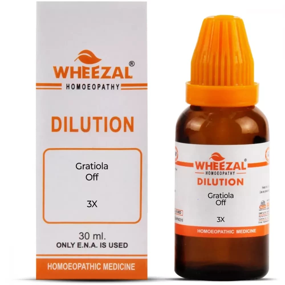 Wheezal Gratiola Officinalis Dilution 30 ml 3X Main Image