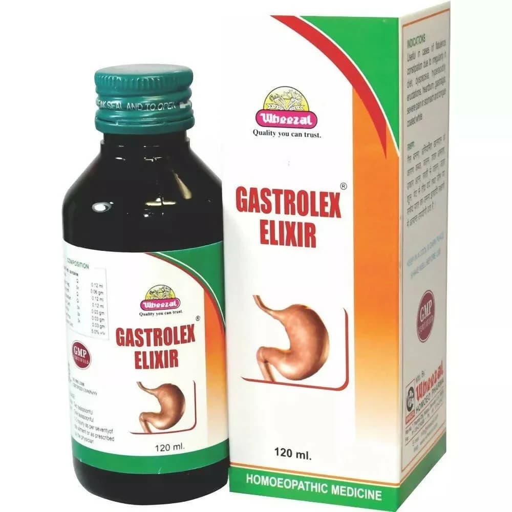 Wheezal Gastrolex Elixir Syrup 120 ml Main Image