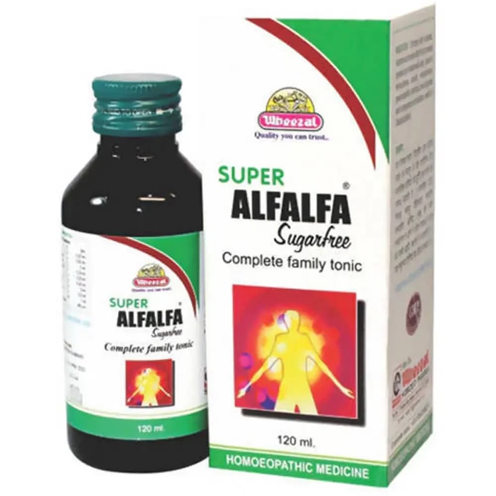 Wheezal Super Alfalfa Sugar Free Tonic 120 ml Main Image
