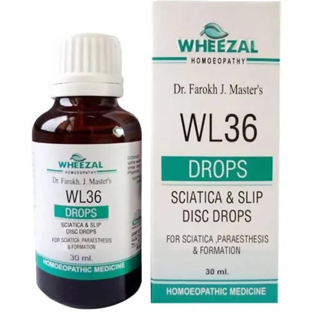 Wheezal WL-36 Sciatica & Slip Disc Drop 30 ml Main Image