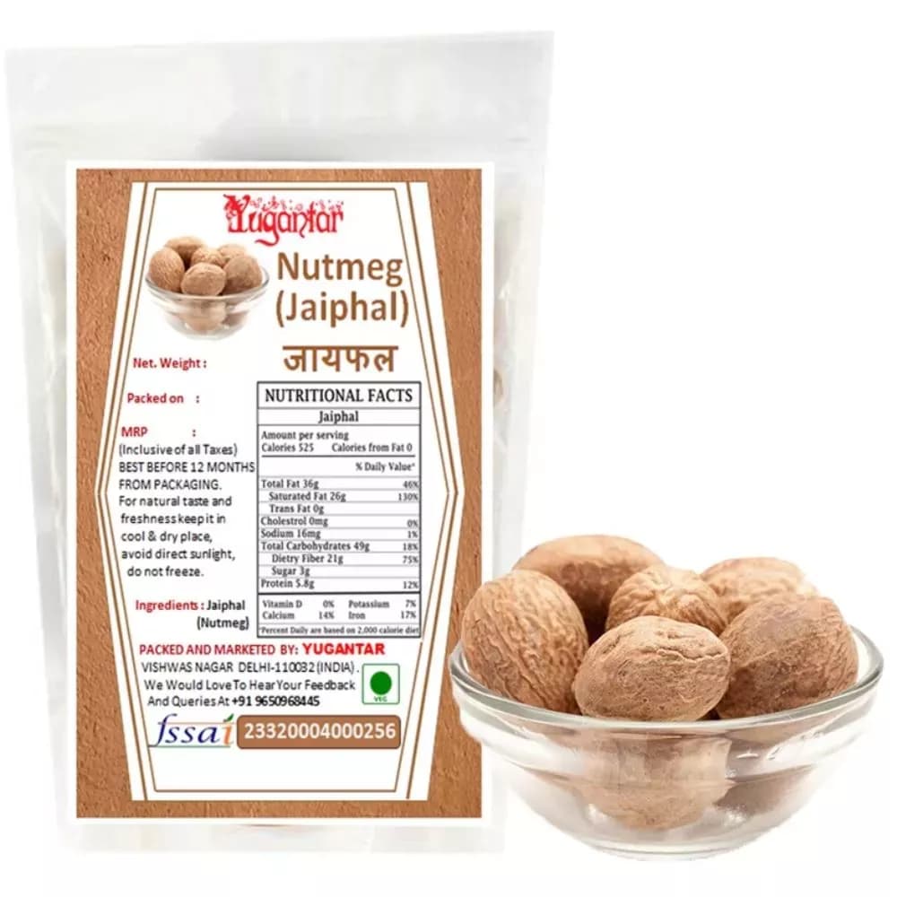 Yugantar Nutmeg (Jaiphal) Manufacturing Details & Nutrition Facts